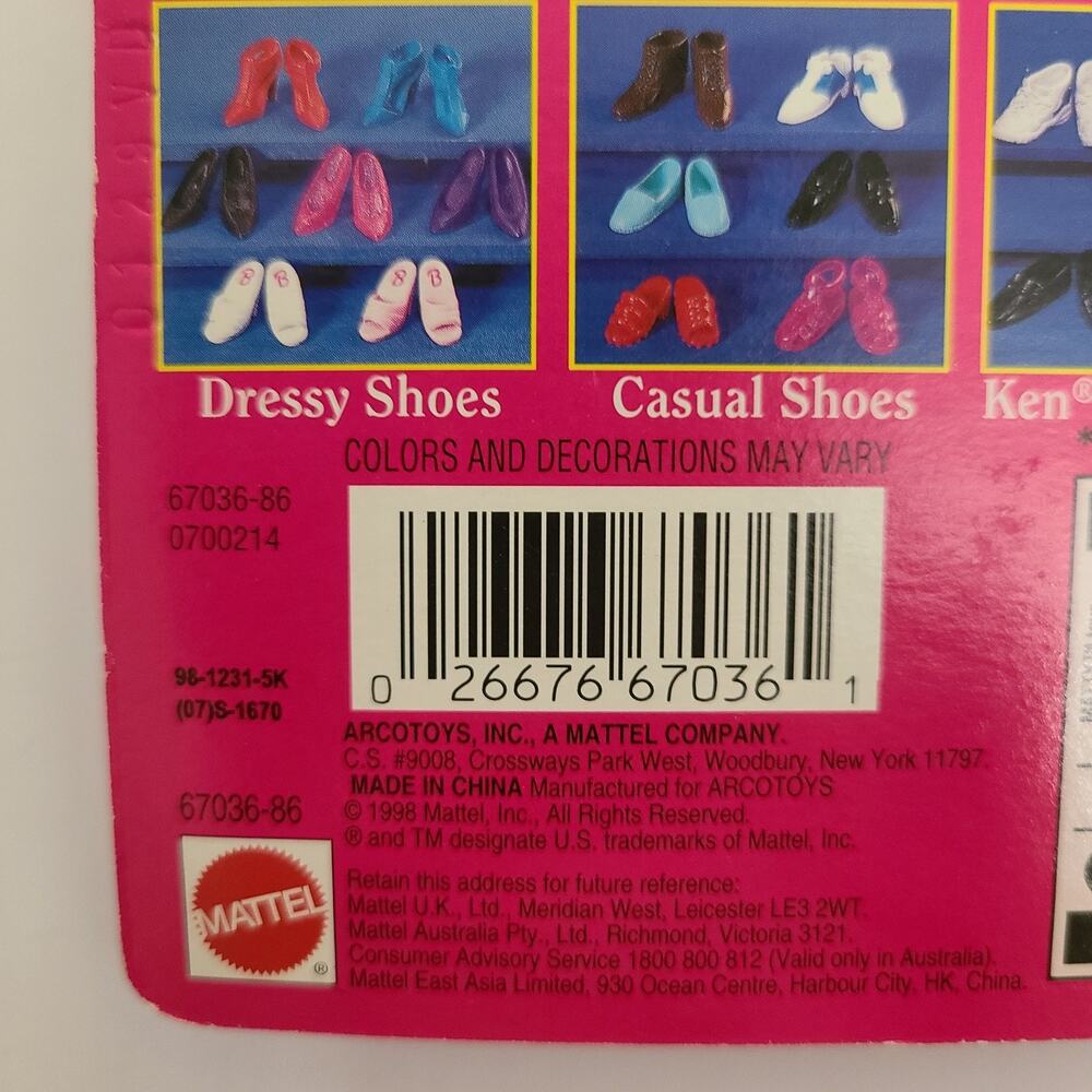 Ken Barbie's Boyfriend Little Extras Cool Shoes Boots Sneakers Casual 1998 Vtg - Picture 9 of 9